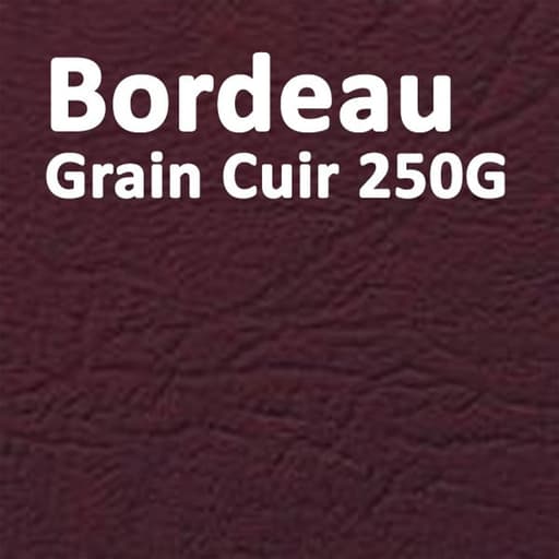 Couverture Grain Cuir bordeaux A4 250gsm — Couverture carton grain cuir bordeaux 250 g/m², format A4 — paquet de 100 feuilles